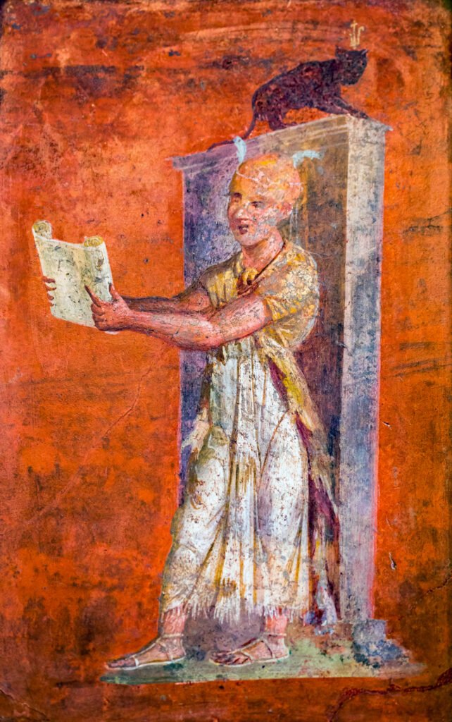 Римская фреска со жрецом египетской богини Исиды