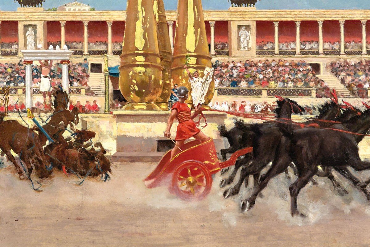 Древнеримские гонки на колесницах
