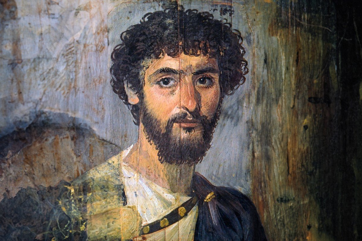 Фаюмский портрет с изображением бородатого мужчины