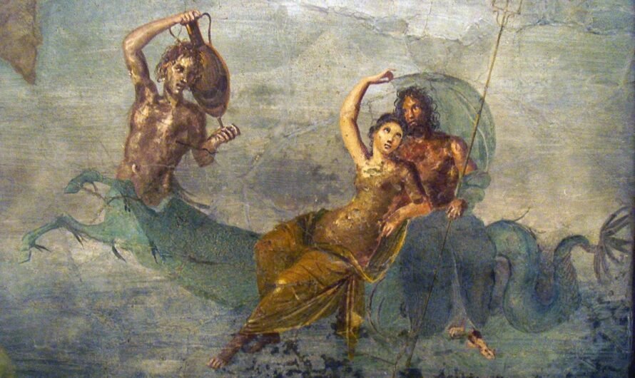 Удивительная римская мозаика «Нептун на колеснице»