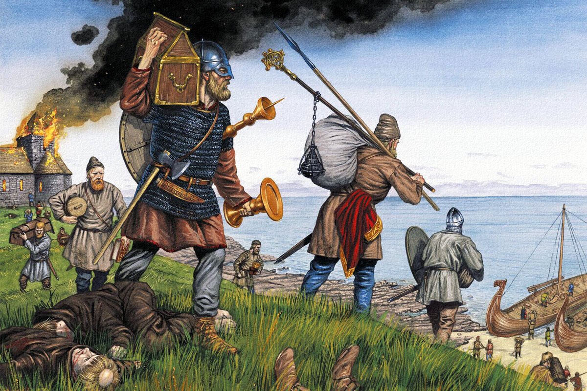 Первый набег викингов на Англию