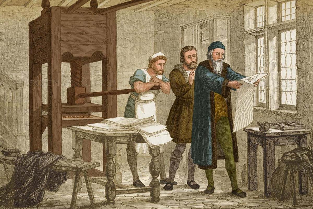 Изобретение книгопечатания Иоганном Гутенбергом и его влияние на общество