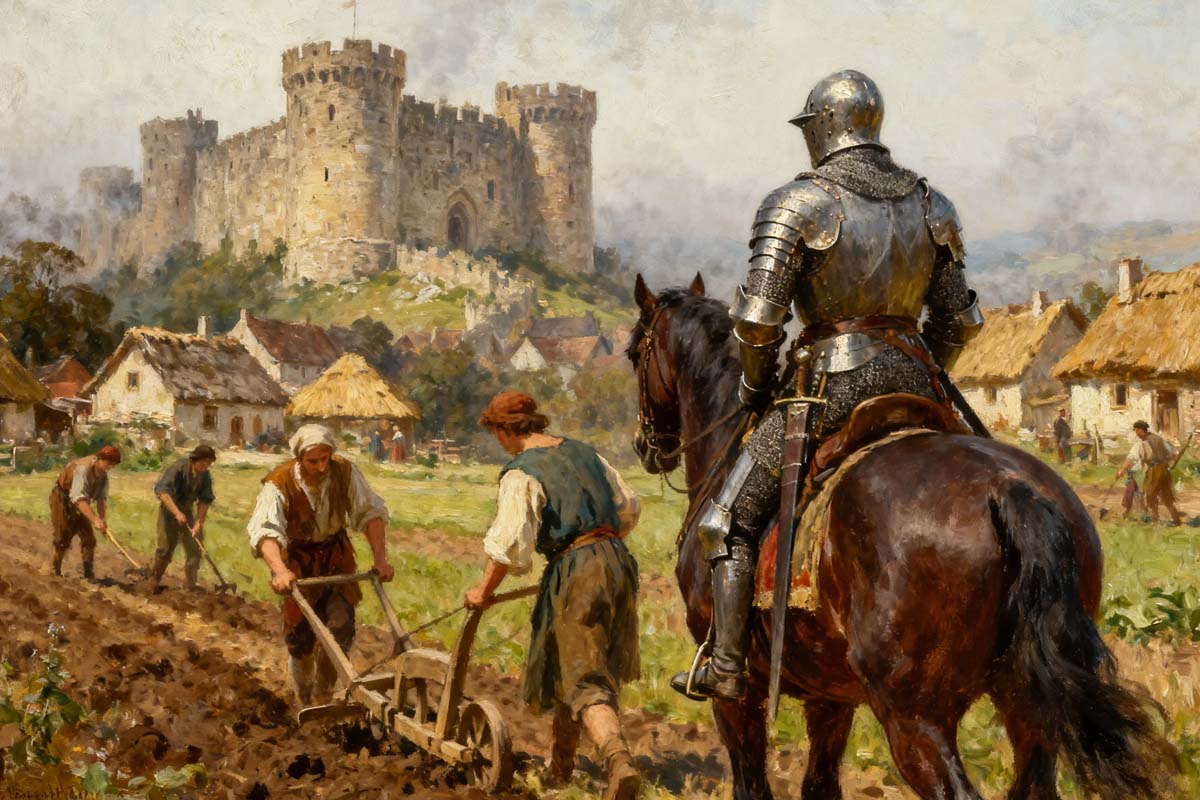 Почему феодализм был неизбежен после падения Рима? Рыцарь и крестьяне