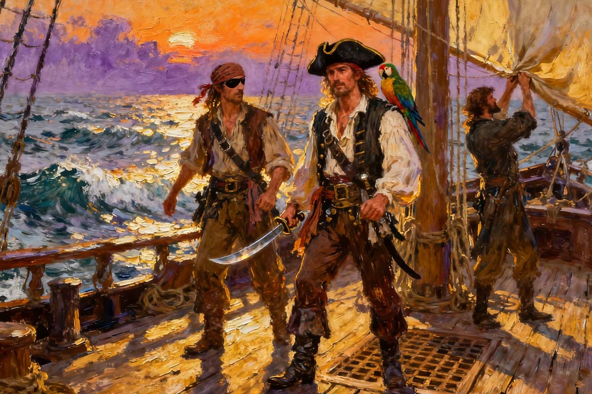 Пираты и наука: как разбойники совершенствовали навигацию Пираты на корабле