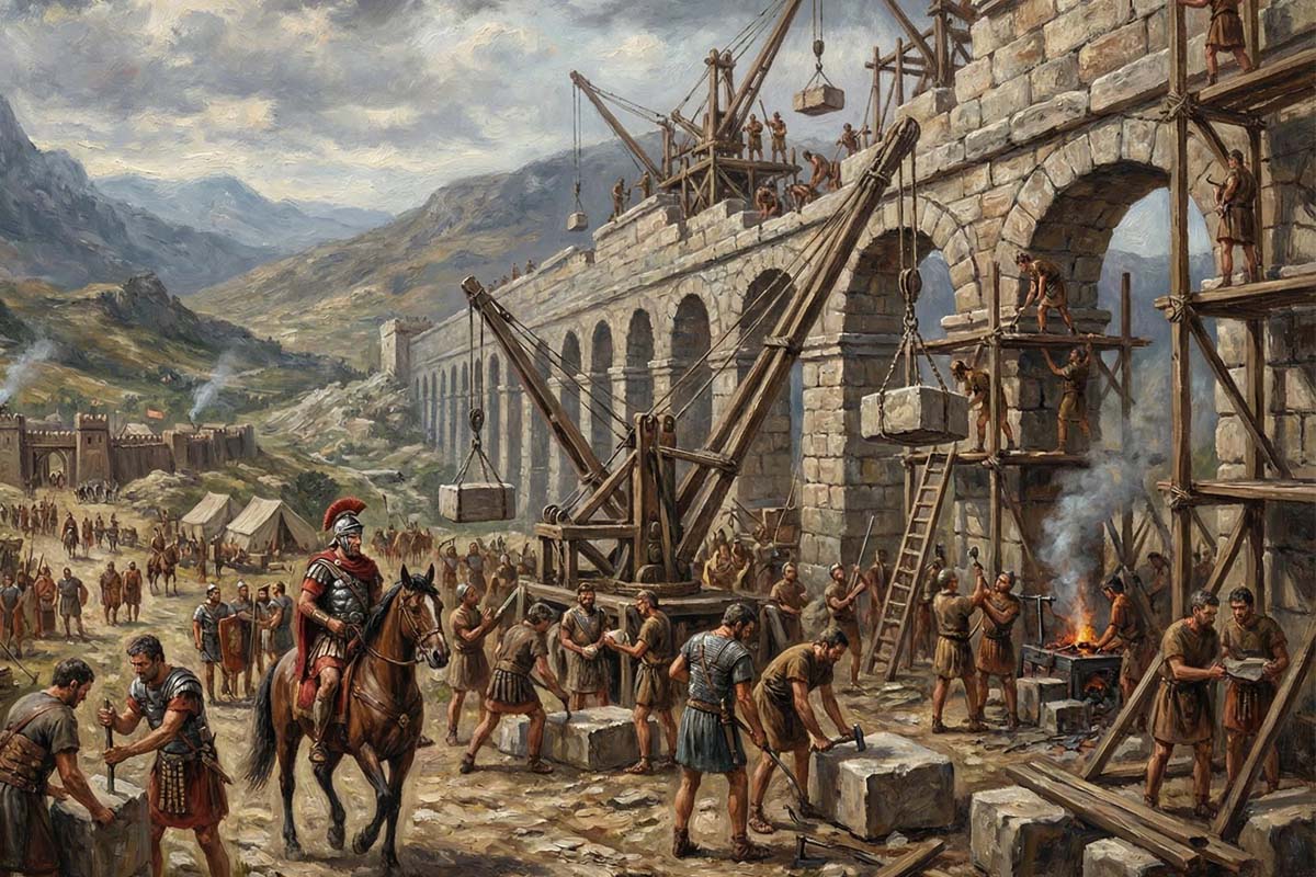 Римские инженерные войска: как легионы строили империю Строительство акведука