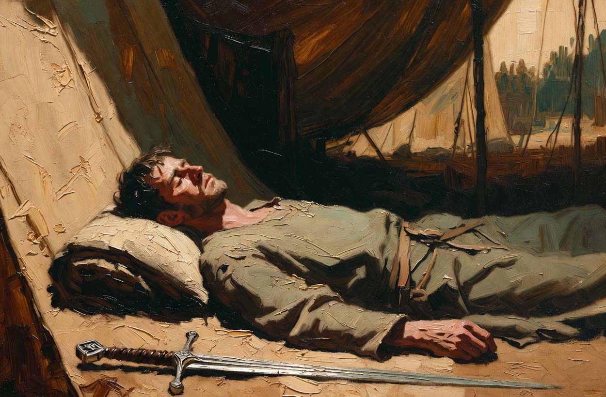 Как спали средневековые рыцари в походе?