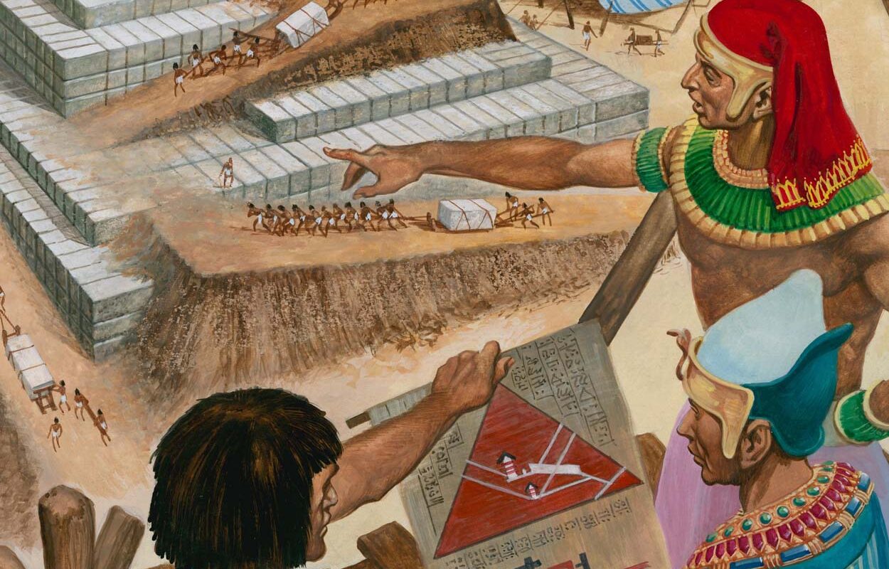 Строительство пирамиды