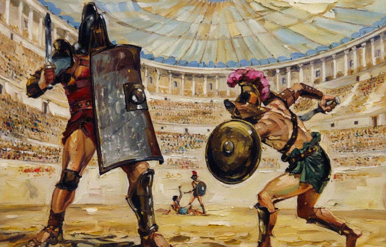 Как проходили бои гладиаторов Бой гладиаторов
