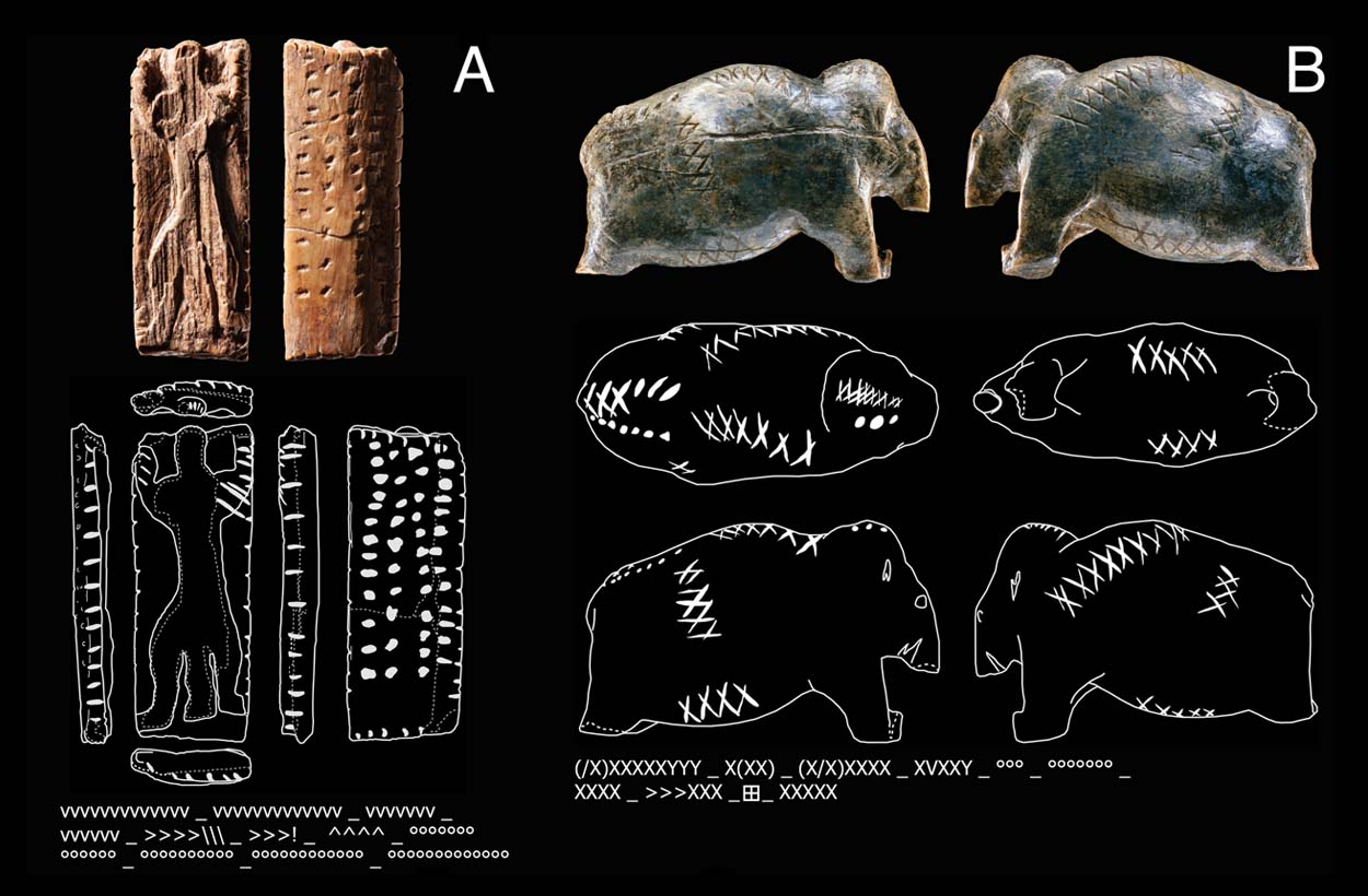 Узоры на костяных фигурках возрастом 40 000 лет могут оказаться древнейшей формой записи информации
