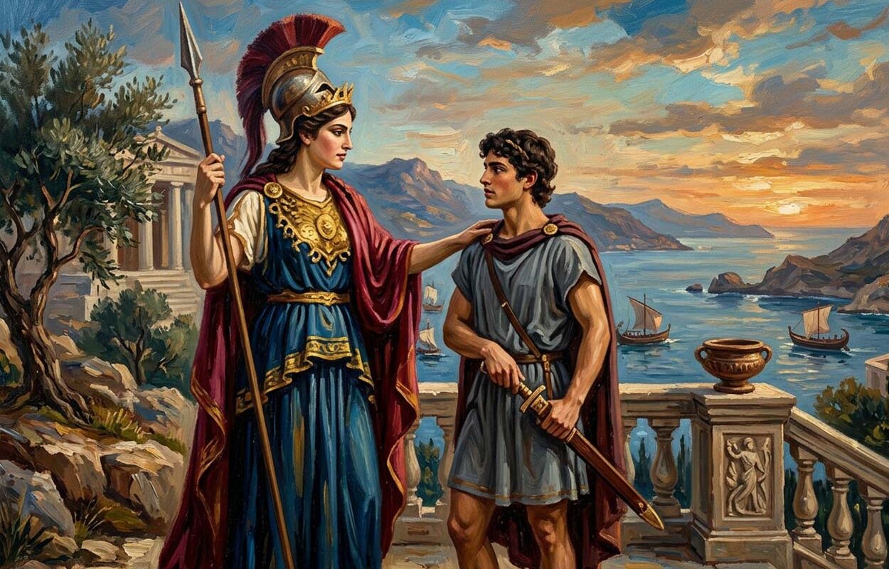 Афина и Телемах